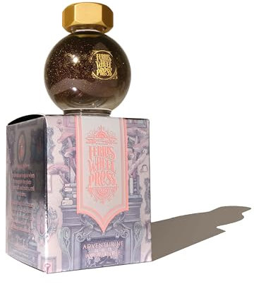 Ferris Wheel Press Fountain Pen Ink, FerriTales Collection, Slate Grey with Teal Duo-Shade and Rose Gold Shimmer, 20ml