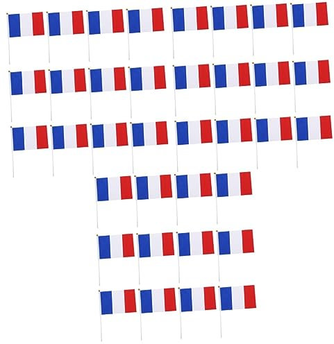 MAGICLULU 150 französische flagge frankreich flagge Frankreich Stockflagge Büroschild Zeichen deutschland flagge Länderflaggen auf Stick Flaggen Landes kleben Lebensmittel Banner