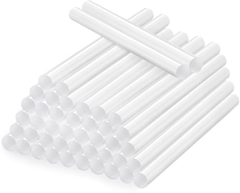 AUXHCYL 200 Pcs Stick Colla a Caldo 7mm x 100mm, Trasparenti Colla Caldo per Riparazioni Fai Da Te, Colla a Caldo Ricariche per Pistola Colla a Caldo per Incollare Legno, Plastica, Carta