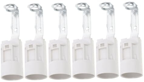LIFKOME 6-teiliger Lampenharfenhalter E14 Lampenfassungsockel Ersatz-lampenfassung Glühbirnenstecker Lampenteile