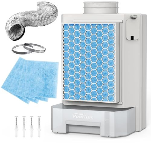 Kit de ventilación para secadora de interior, filtro de pantalla de acero inoxidable, filtro de poliéster, con 4 filtros de poliéster y manguera de ventilación, para secadora de ropa eléctrica