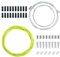 Câbles et Gaines de Frein Vélo Universel 2.5M, Boîtier de Câble de Changement de Vitesse 2M, 1.1/1.7M Câble de Frein Avant Arrière, 1.55/2.1M Câble de Dérailleur pour Vélo de Montagne Route (Vert)