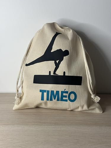 Sac à Maniques GYM garçons personnalisé avec prénom GAM - La Fabrique d'EC