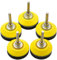 5 Pack 2 Inch Hook & Loop Sanding Pad for Sanding Discs with 1/4 Inches Shank Drill Attachment and Soft Foam Layer Buffering Pad