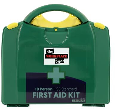 Statutory First Aid Kit, Green Boxed HSE Complaint First Aid Kit for Workplace (10 Person)