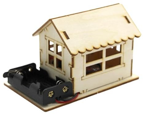 Wooden House, Bellhouse - Experimental House Science Toys - STEM Creative Activities, Science Toys for, Learning and Education Toys for Ages, Learning Toys
