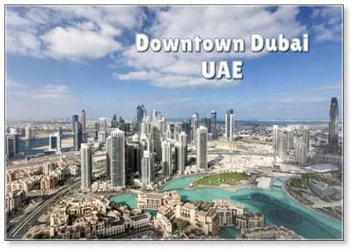 Skyline Von Downtown Dubai Kühlschrankmagnet