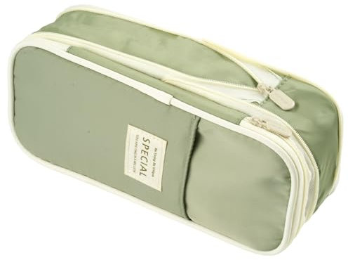 Tikplus Federmäppchen mit großem Fassungsvermögen, großes Federmäppchen mit 4 Fächern, leichtes Reißverschluss-Federmäppchen für Mädchen, Teenager, Schreibwaren-Organizer, Make-up-Tasche für Damen