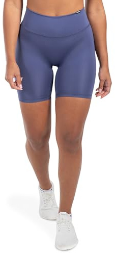 SMILODOX Sport Shorts Damen Jule, Seamless Blickdichte Radlerhose, Unsichtbarer Scrunch-Effekt, V-Shape High Waist Kurze Sporthose, Hoher Bund Biker Shorts für Yoga, Fitness & Gym