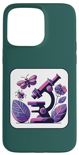 iPhone 15 Pro Max Microscope Science Bugs Dragonfly Wildlife Lover Scientist Case