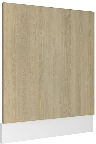 HOMTAKIE Panneau de Lave-Vaisselle Chêne Sonoma 59,5x3x67 cm Aggloméré