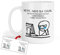 Kembilove Taza Meme 330ml “Vete, Nos Da Igual” | Regalo de Despedida Sarcástico para Compañeros de Trabajo | Diseño con Humor Irónico para Oficina | Apta Microondas y Lavavajillas
