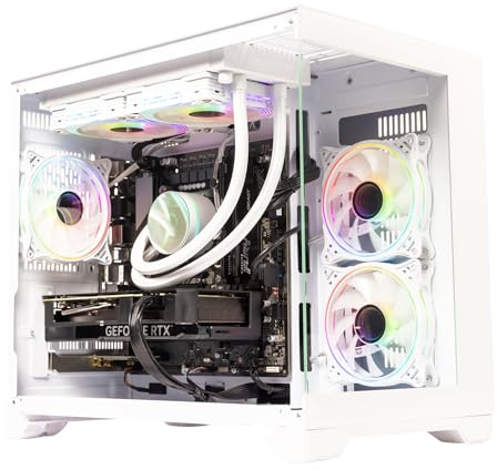 GTR Gaming PC | AMD Ryzen 7 7800X3D |RX9060XT-8GB | 32GB DDR5 5600MHz | 1TB NVMe SSD | 750W 80+ Bronze PSU | Wi-Fi | Windows 11 Home | ARGB White Case