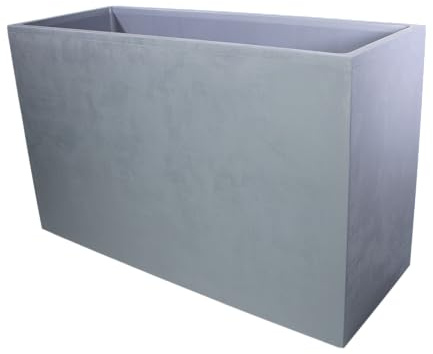 mgc24 Millennium Pflanzkasten mit Rollen 98 x 37,5 x 62 cm, Aschgrau | Mit Wasserspeicher | Großer Hochbeet-Kasten für Garten, Terrasse & Balkon | wetterfest & UV-beständig
