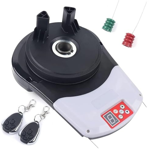Electric Roller Shutter Garage Door Opener 800N, Remote Control Rolling Door Motor with Limit Setting, Automatic Garage Door Operator for Workshop