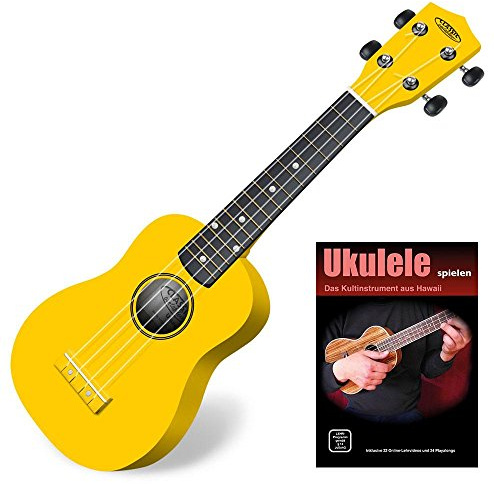 Classic Cantabile US-100 YE Sopran-Ukulele Gelb Set inkl. Lernheft