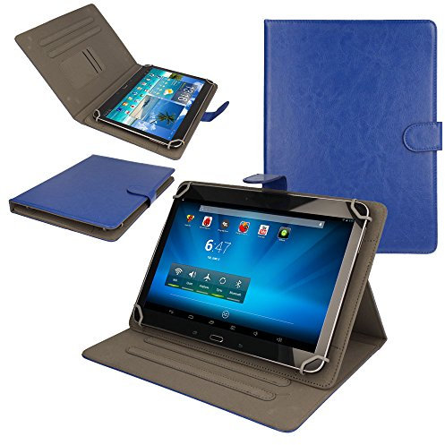 TECHGEAR® [Stellar (10)] für Universel POUR Tablets Linx AVEC écrans 10 POUCES (Linx 25,4 cm)-Housse de Schutz AVEC Ständer DE Visualisierung Blau blau Linx 10 Inch