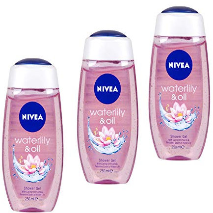 3 x Nivea Damen Duschgel Seerose und Öl - 250 ml