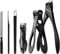 SZQHT Professional Toe Nail Clippers for Thick Nails Cuticle for Ingrown Fingernails Manicure Set Pedicure Kit for Elder