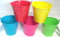 Amazon 5-Pack Bright Coloured Metal Buckets