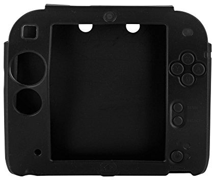 Colorful Für Nintendo 2DS Schutzhülle Case Anti-Rutsch Silikon Hülle Cover für Nintendo 2DS (Schwarz)