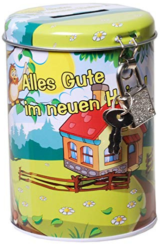 Udo Schmidt GmbH & Co Spardose mit Schloss Heim Metall 12925