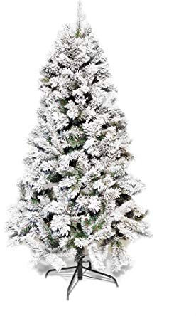 Albero Trentino innevato (180 cm) con base in metallo