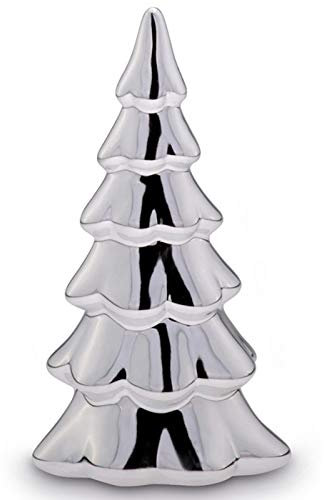 H.Bauer jun. Kleiner glänzender Porzellan Deko Tannenbaum - glatt poliert - ca. 15 cm hoch