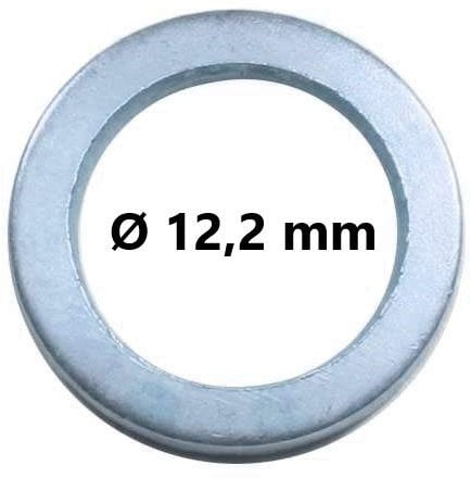 100 Fitschenringe | verzinkt | Außen Ø 17,8 mm - Innen Ø 12,2 mm | Unterlegscheiben | zum anheben von Türen