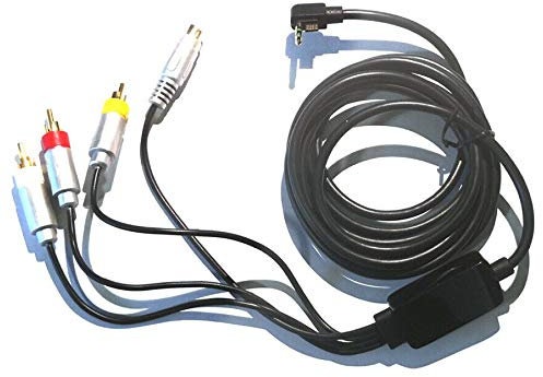 Cavo AV TV Audio Video RCA S-VHS Compatibile Per Sony PSP Slim 2000 3000 Monitor Televisione