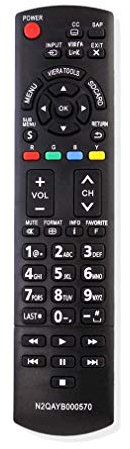 VINABTY N2QAYB000570 Telecomando sostitutivo per Panasonic televisori Plasma LCD HDTV TC-L24C3 TC-32LX34 TC-32LX44S TC-L37U3 TC-P46X3 TC-32LX44 TC-60PS34