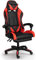 TRISENS Gaming-Stuhl mit Fußstützen - Bürostuhl ergonomisch stufenlos einstellbar - Gamer Chefsessel, Computer Office Chair, Schreibtischstuhl, Büro Stuhl, Farbe:Schwarz/Rot