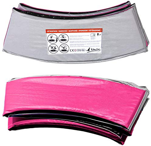 Kangui - Coussin de Protection Trampoline Ø 250 cm - Rose et Gris