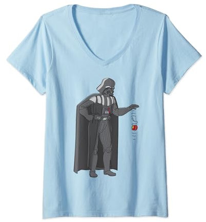 Star Wars Darth Vader Force Yo-Yo T-Shirt mit V-Ausschnitt