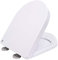 Toilettendeckel D Form-WC Sitz mit Absenkautomatik, Premium Duroplast Klositz mit Quick-Release Funktion für Leichte Reinigung, Antibakteriell Klodeckel Weiß Toilettensitz