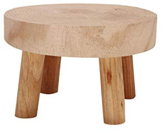 Mini Wooden Stool Display Stand Wooden Plant Stand Vintage Wood Grain Plant Holder for Flower Pots Plant Pot Riser Stand Decorative for Indoor Outdoor Home Patio