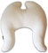 Wing Cushion Replacement Cover Classic Cashmere Mix Elegant Cable Knit Cream
