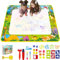 Alfombra Pintar Agua 110x70 cm - Juguetes Niños 2 a 6 Años - Agua Pizarra Mágica con Libro de Dibujo & 4 Bolígrafos - Juegos Educativos para Niños Niñas Navidad Regalos (Tema Dinosaurio)