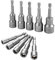 10 Pièces Embout Douille Magnétique Hexagonale Douille, Douille Visseuse à Choc 6-15mm pour Perceuse à Main, Tournevis Électrique, Clé à Douille