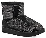 UGG Kids' Classic Mini Mirror Ball, Stivali, Nero, 36 EU