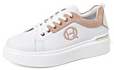 QUEEN HELENA Scarpe Basse da Ginnastica Sneakers Casual con Plateau Leggere Donna X28-5 Rosa 36