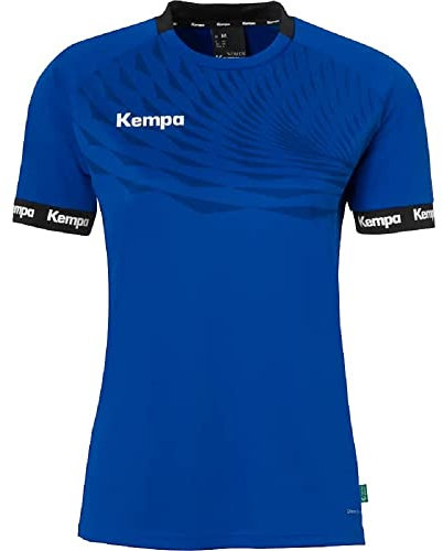Kempa Herren Wave 26 Shirt Women Damen Mädchen Sportshirt Kurzarm Funktionsshirt Handball Gym Fitness Trikot, Royal/Marine, XL EU