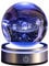 Bola de Cristal 3D,Bola de cristall con la Base de la lámpara del LED,Bola Transparente de Sistema Solar de 80mm (3.15 pulgadas),Decoración del Hogar Regalos para Niños Aficionados a la Astronomía