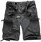 Geographical Norway Cargo Shorts Kurze Hose Bermuda mit Gürtel Short Hunter im Bundle mit UD Bandana (7XL, Antracite)