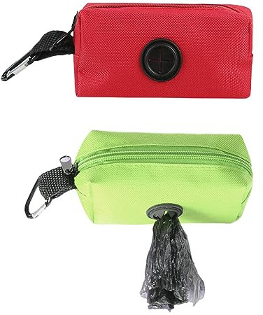REQAG 2 Stück Kotbeutelspender für Hunde Hundekotbeutelhalter Spender, Geeignet für alle Hundeleinen