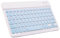 Mini tastiera Bluetooth ultra sottile portatile senza fili ricaricabile per Apple iPad iPhone Samsung Tablet Phone Smartphone iOS Android Windows (10 pollici blu)