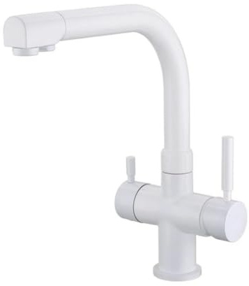 Shurity 420 - Rubinetto da cucina 4 vie 3/8″ (Bianco)