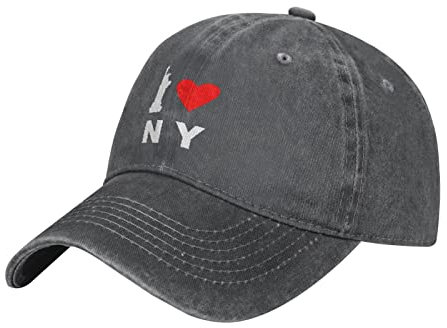 874 Baseballkappe I Love Ny New York Unisex Twill Plain Baseball Mützen Snapback Dad Hat Unisex Baseball Kappe Für Cotton Basecap Vintage Distressed Stickerei Cap