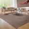 Paco Home Moderner Kuscheliger Wohnzimmer Teppich Kurzflor waschbar flauschig Weich Einfarbig Felloptik zeitlos stilvoll rutschfest pflegeleicht, Grösse:80x150 cm, Farbe:Taupe