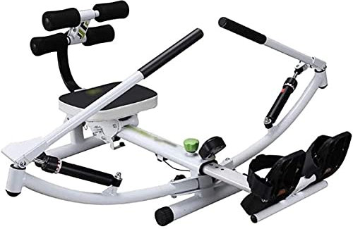 NOALED Ausrüstung Heim-Fitness-Rudergerät, multifunktional, geräuschlos, klappbar, hydraulisches Rudergerät, 12-Gang-Widerstandseinstellung, Cardio-Fitness-Ausrüstung